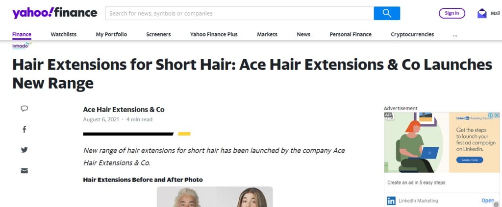 Ace Hair Yahoo